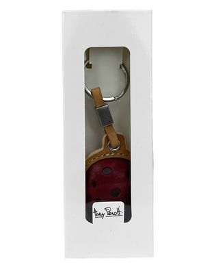 Tony Perotti leather keychain from the Happy key collection.